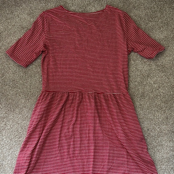 GAP Red and White Striped Midi Dress - Picture 3 of 5